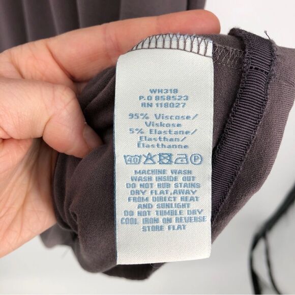 Boden Dress Womens 4 Gray Short Sleeve Jersey Knit V Neck - Picture 5 of 9